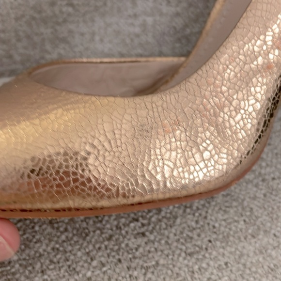 Vince Camuto rose gold shattered metallic Halona pumps size 7.5 - Picture 8 of 15